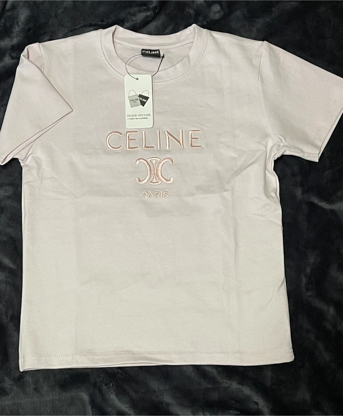 セリーヌ Tシャツ ピンク Mの写真5枚目