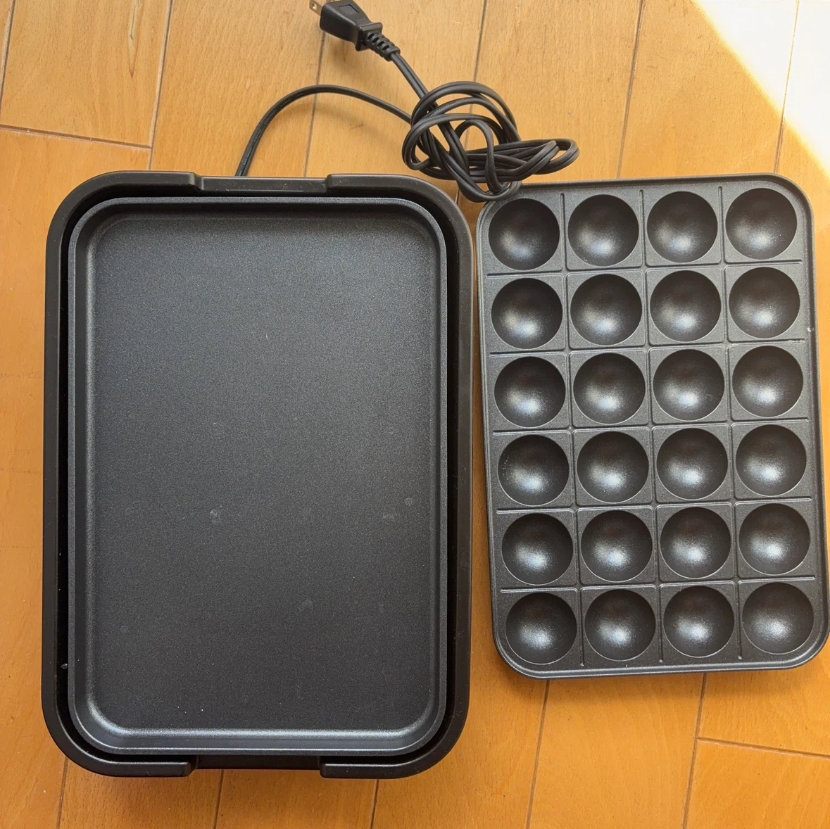 着脱式 たこ焼き器 プレート付 ホットプレート