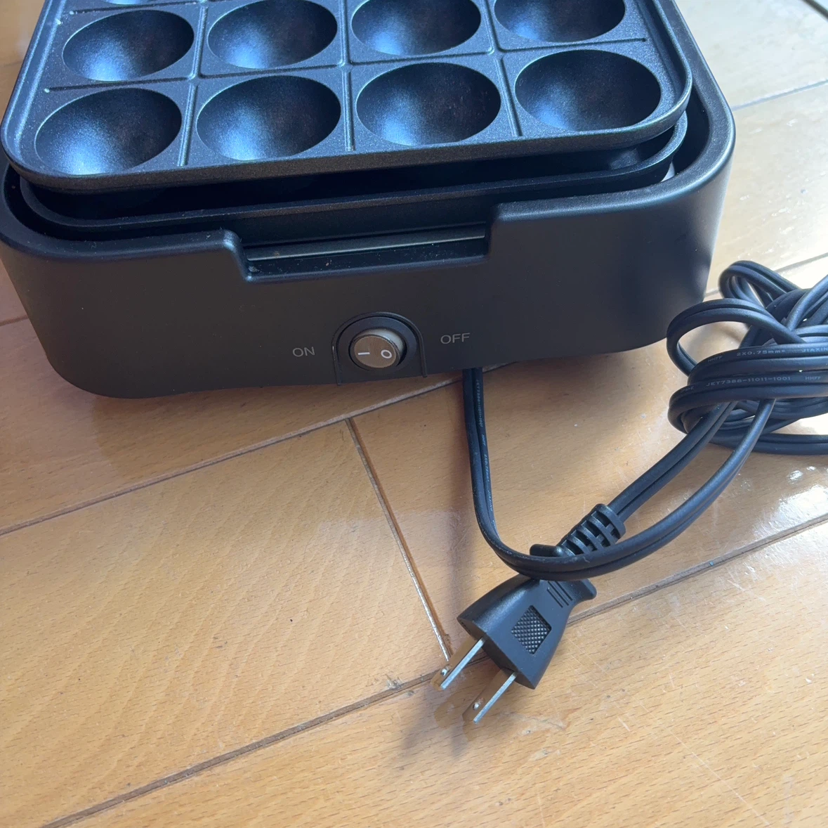 着脱式 たこ焼き器 プレート付 ホットプレートの写真5枚目