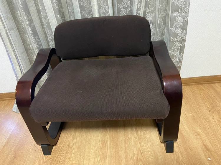 木製フレーム パーソナルチェア ブラウン
