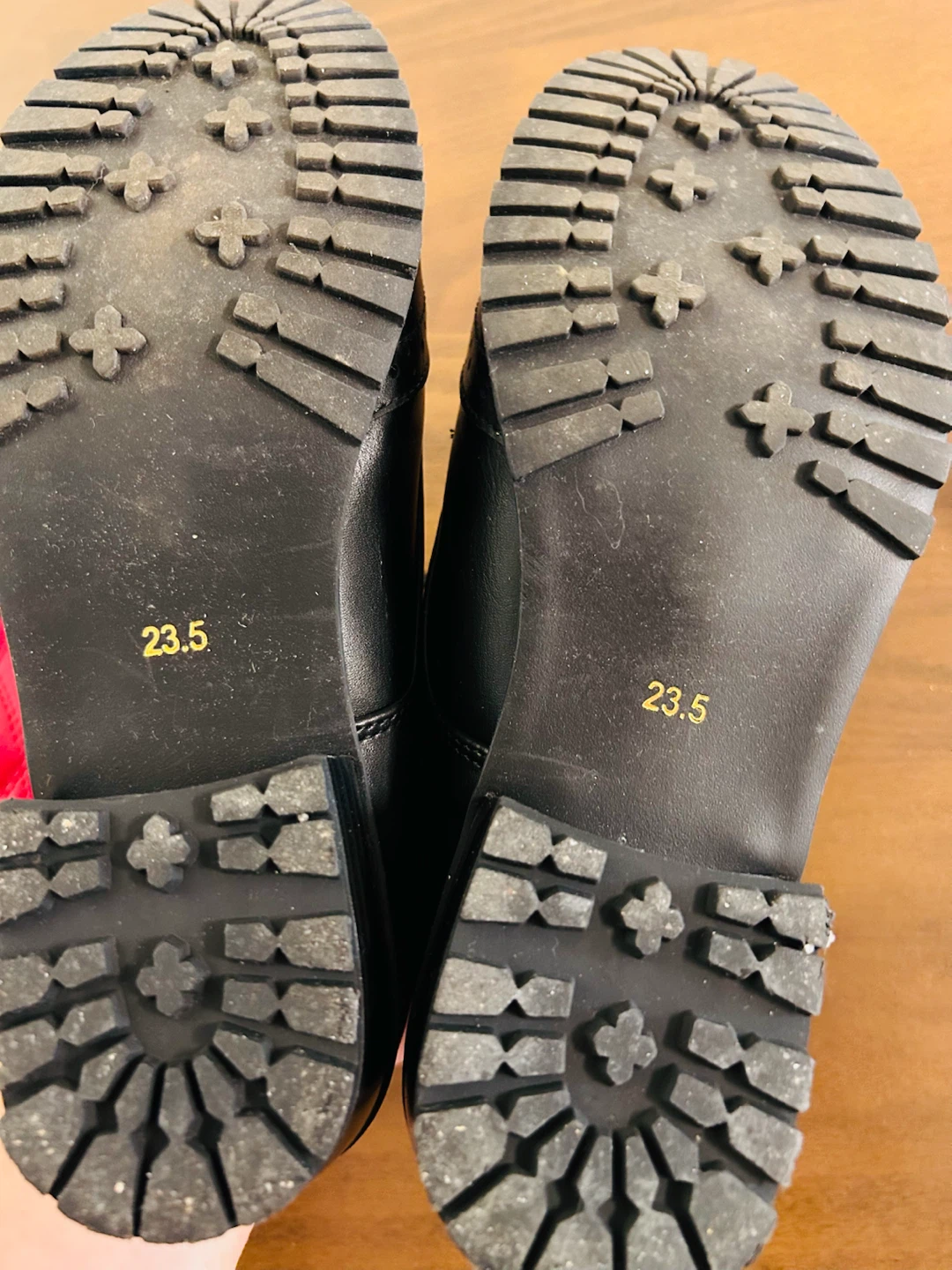 カーニバルジョイ レースアップシューズ 黒 23.5cmの写真4枚目