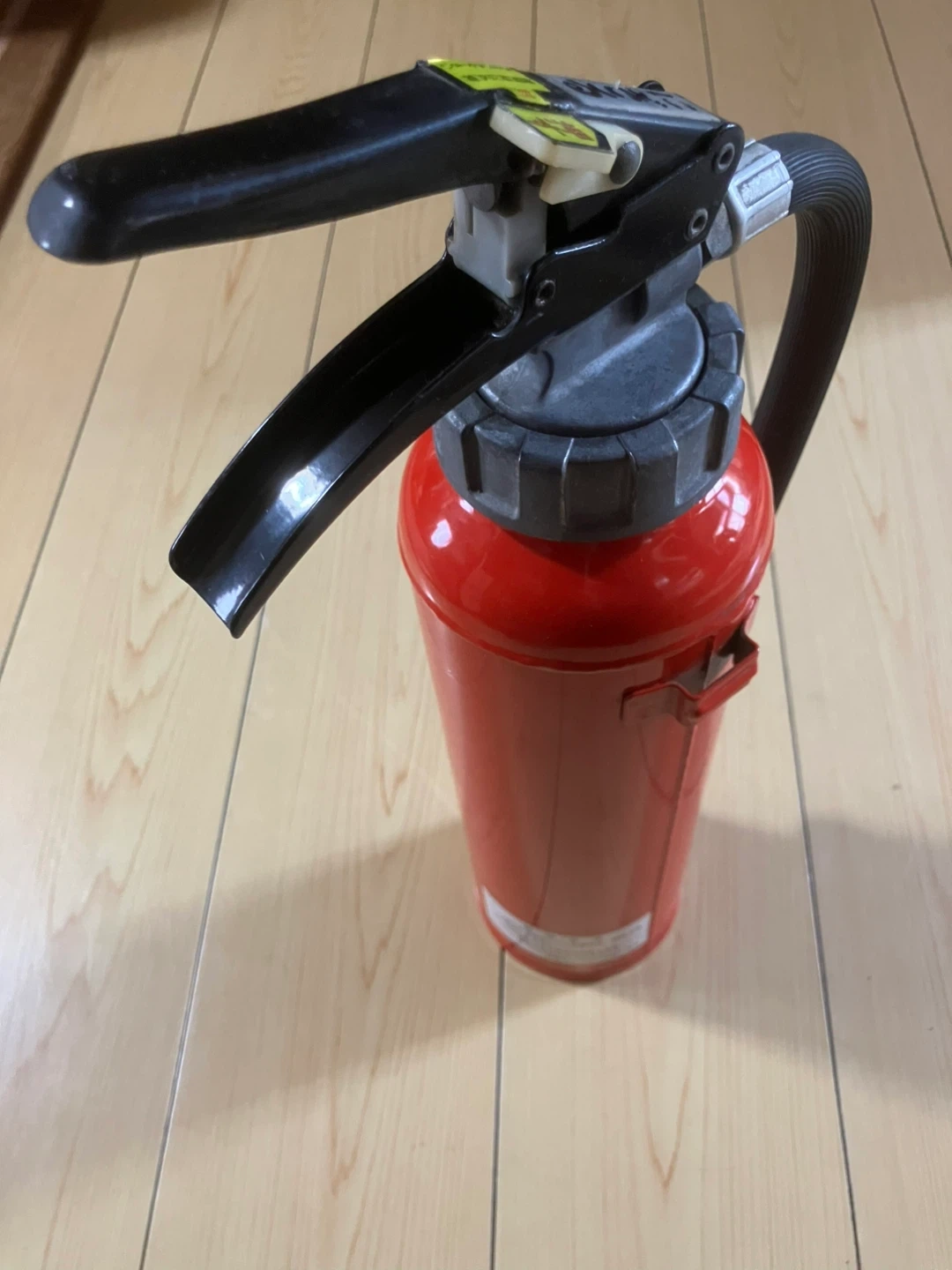 【昭和レトロ】ミツハマ 粉末ABC消火器 AY-4S インテリア用ジャンク品の写真7枚目
