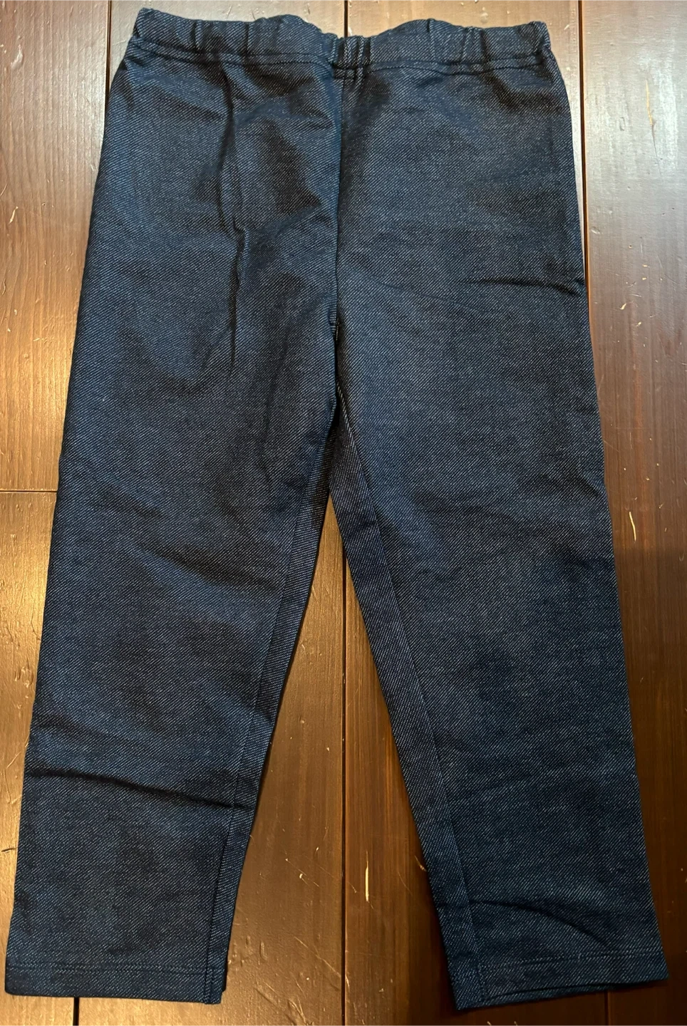 ユニクロ キッズ 薄手ストレッチデニム 7分丈 レギンス L