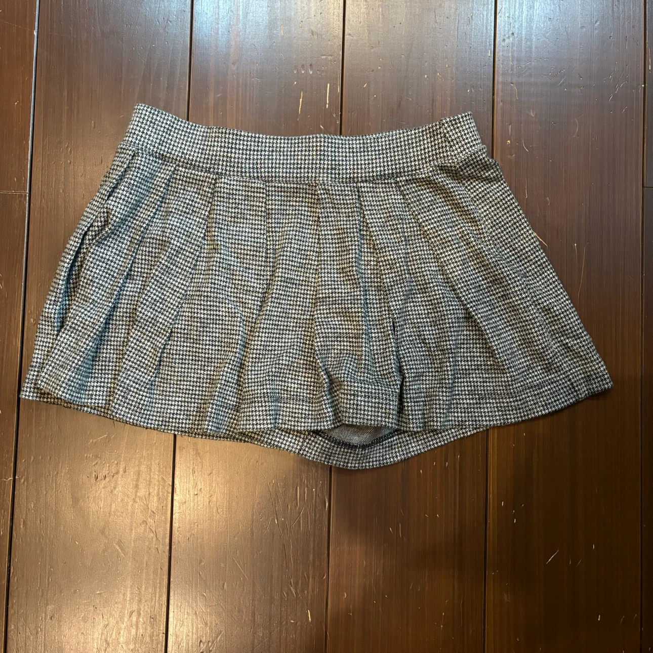 Three Dots キュロット ミニスカート ショートパンツ グレンチェック X-S