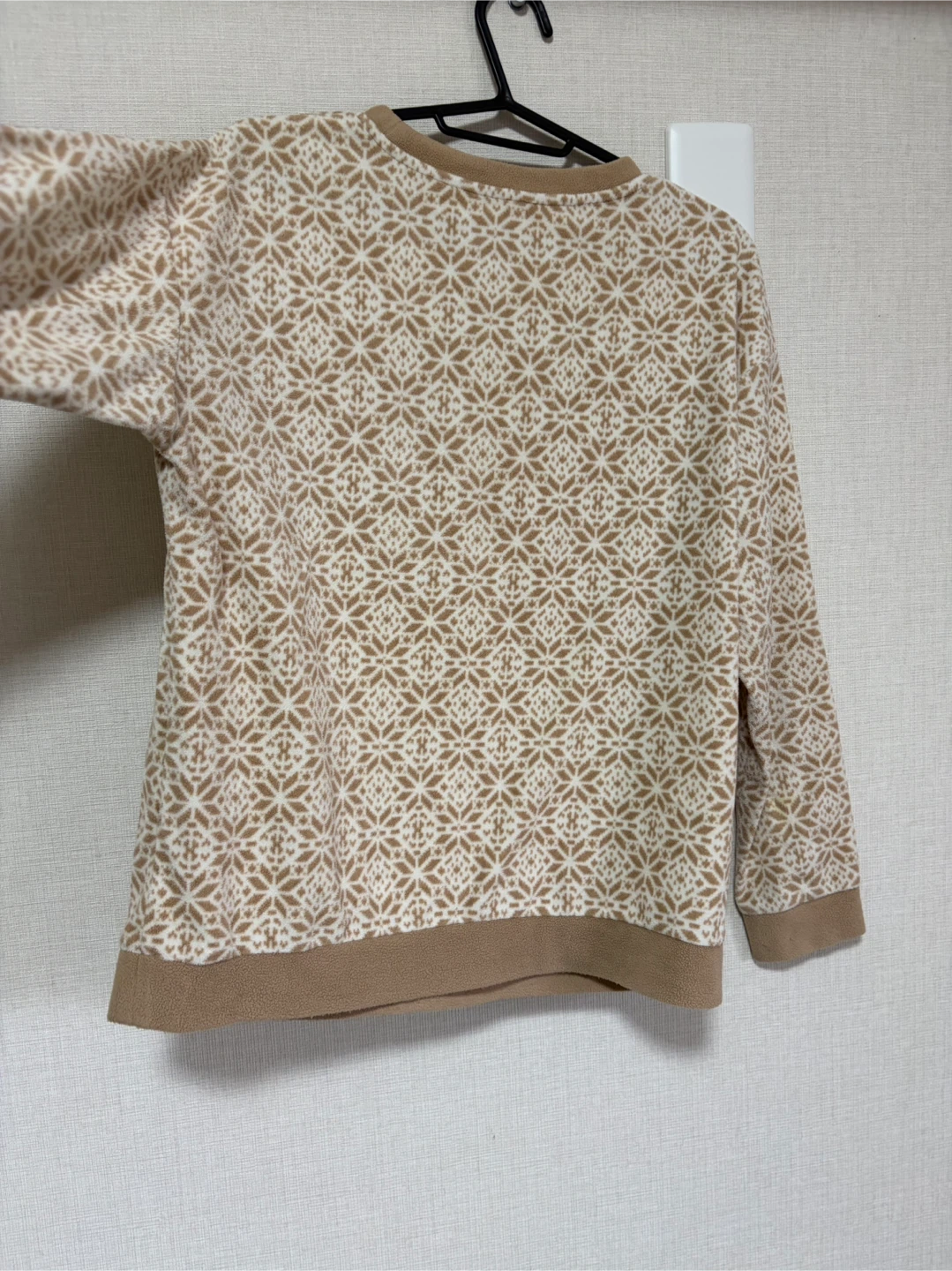 ユニクロ フリース セットアップ S ベージュの写真6枚目