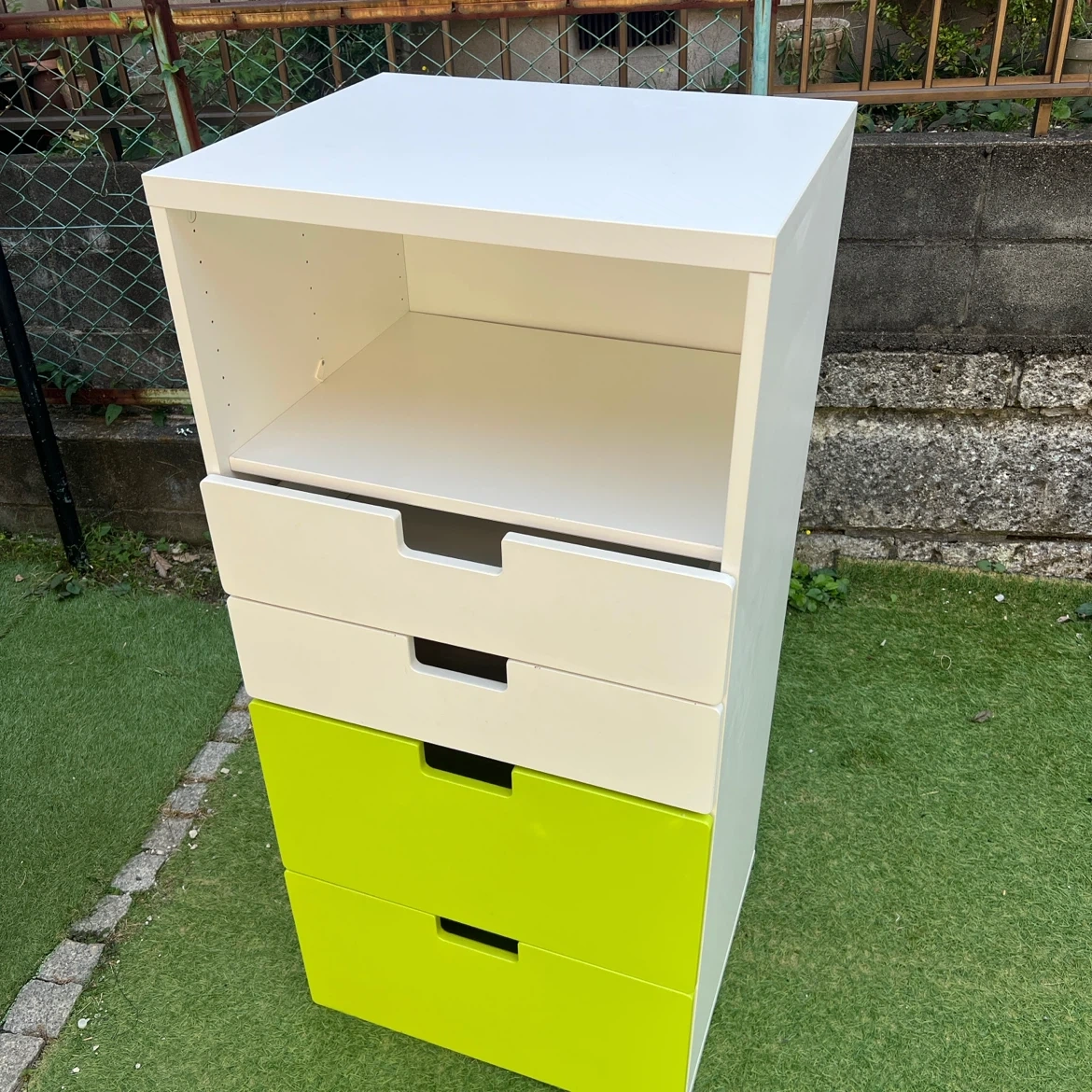 IKEA イケア STUVA 子供 洋服タンス 幅60cm 高さ130cm 引き出し収納ラック①の写真2枚目