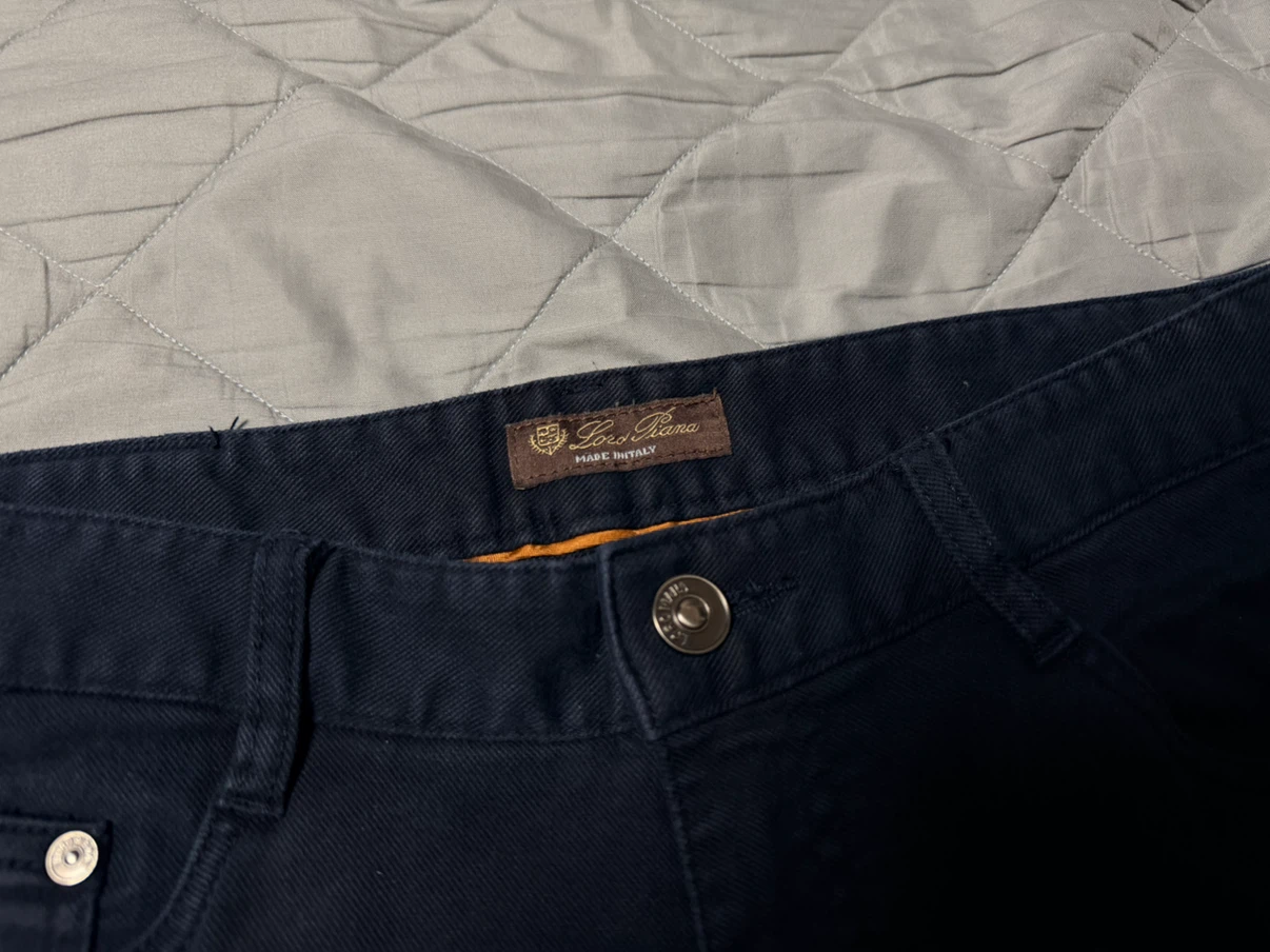 Lolo piana パンツ ブラックの写真3枚目