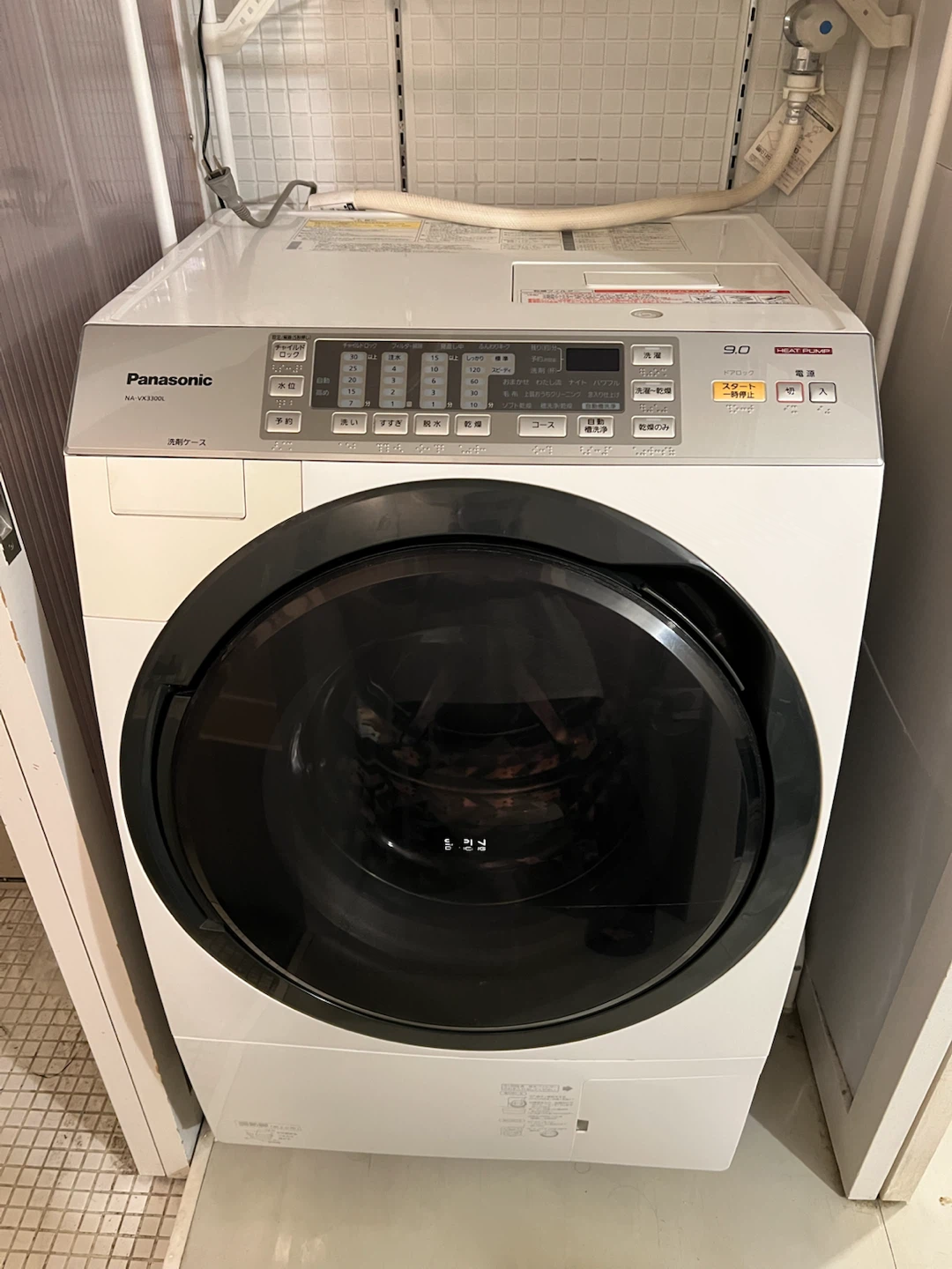 【ジャンク】パナソニック ドラム式洗濯乾燥機 NA-VX3300L 9kg 左開