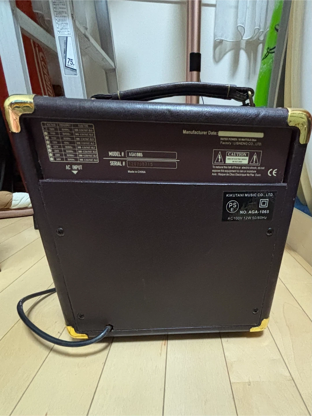 SX アコースティックギターアンプ AGA-1065の写真3枚目
