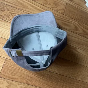 スエード調 シンプル キャップ グレー