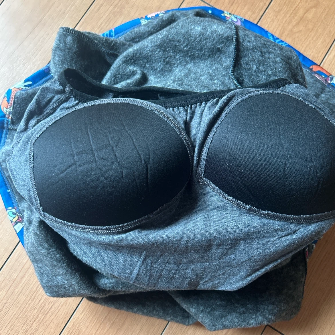新品 カップ付きロングワンピースルームウェア ディズニーリラックスウェア部屋着の写真4枚目