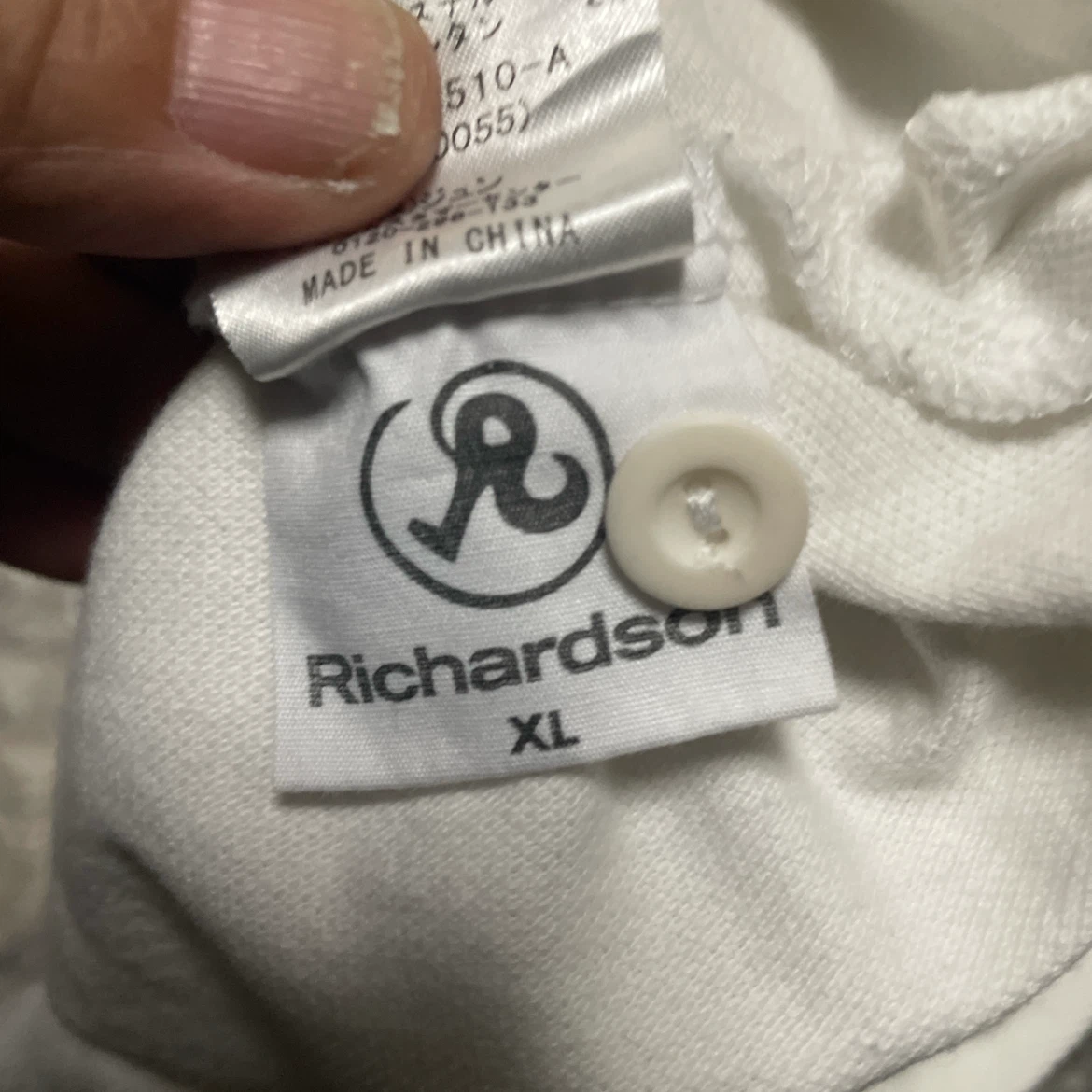 リチャードソン ポロシャツ XL ホワイトの写真4枚目
