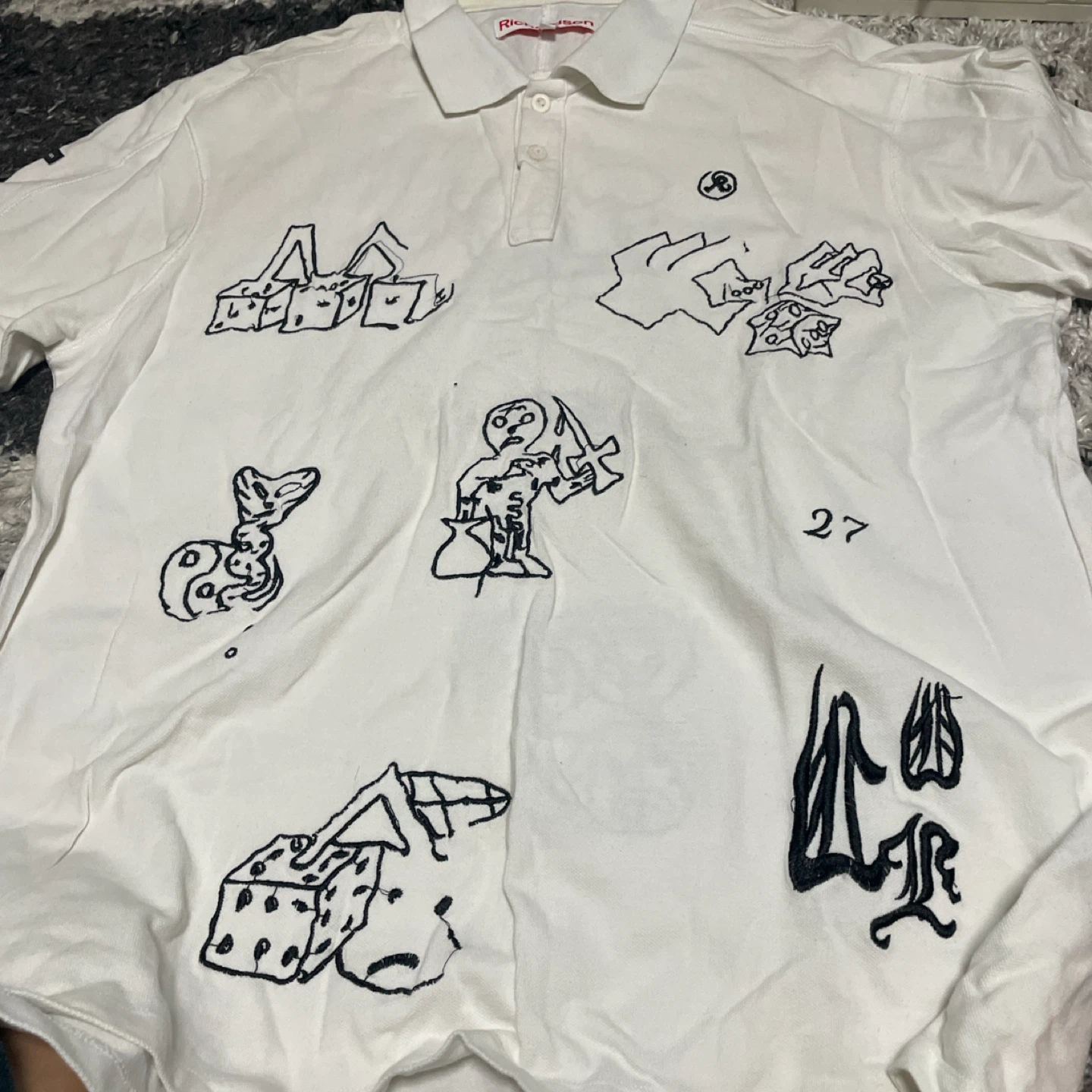 リチャードソン ポロシャツ XL ホワイト
