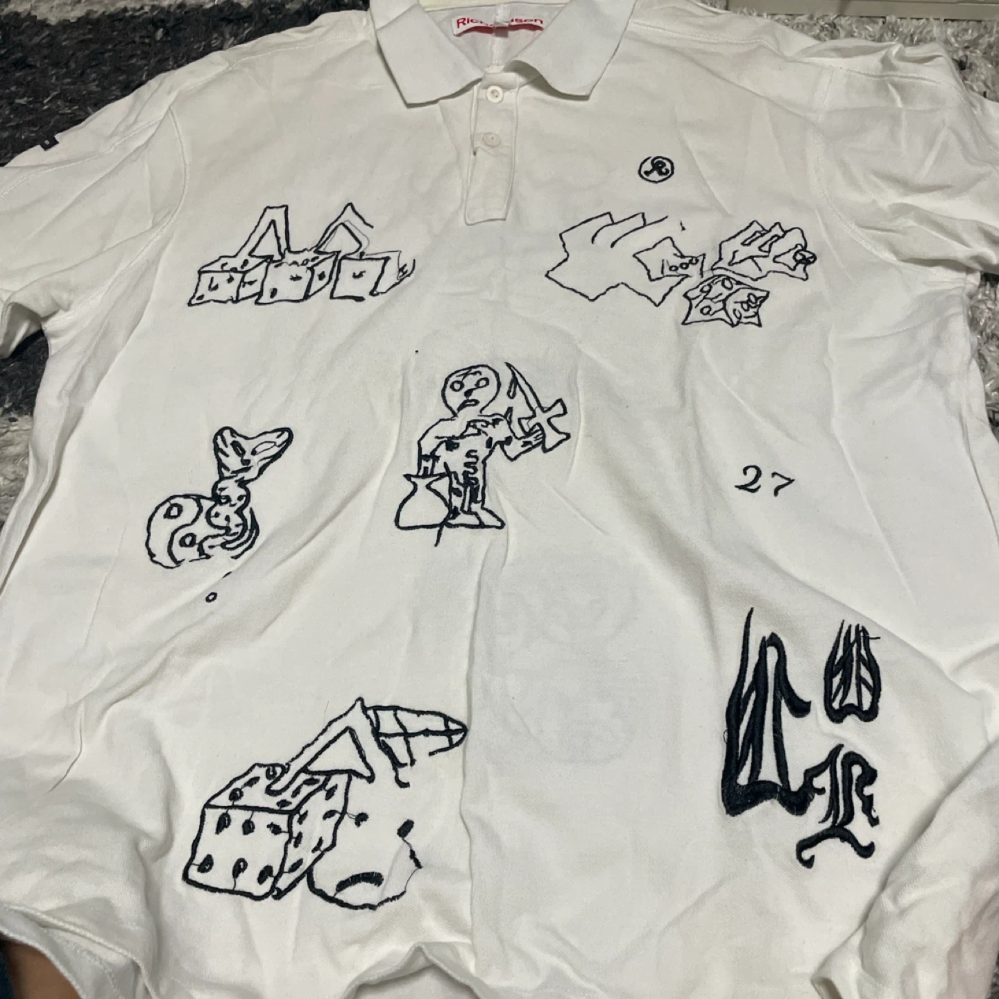 リチャードソン ポロシャツ XL ホワイト