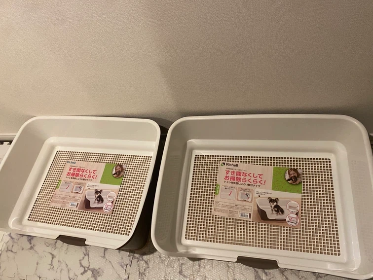 美品★リッチェル 犬用トイレ 3面壁付き 2個セット