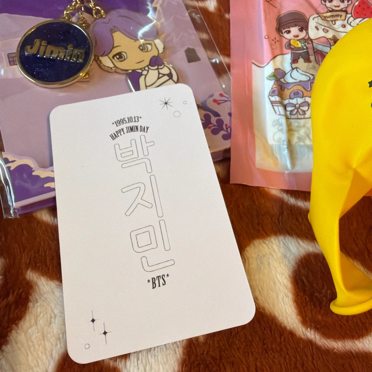 84%オフ❣️【激安SALE🎀】新品未使用🩷公式 BTS タイニータン JIMINセット 🎈バルーン付き🎈の写真5枚目