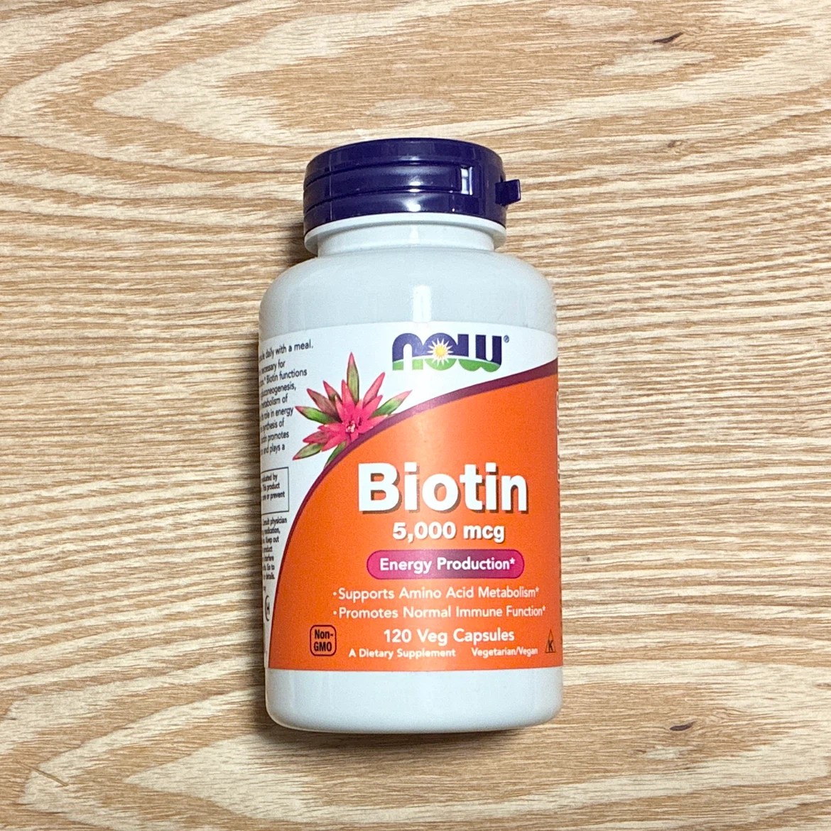 ナウフーズ ビオチン 5000mcg 120粒