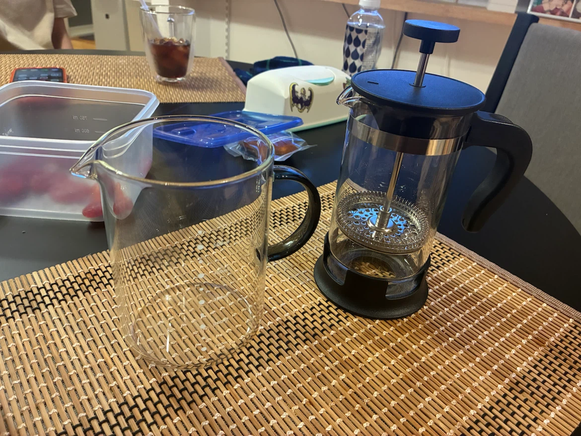 フレンチプレス コーヒーメーカー ガラスサーバーセット