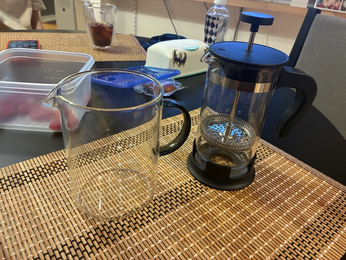 フレンチプレス コーヒーメーカー ガラスサーバーセット