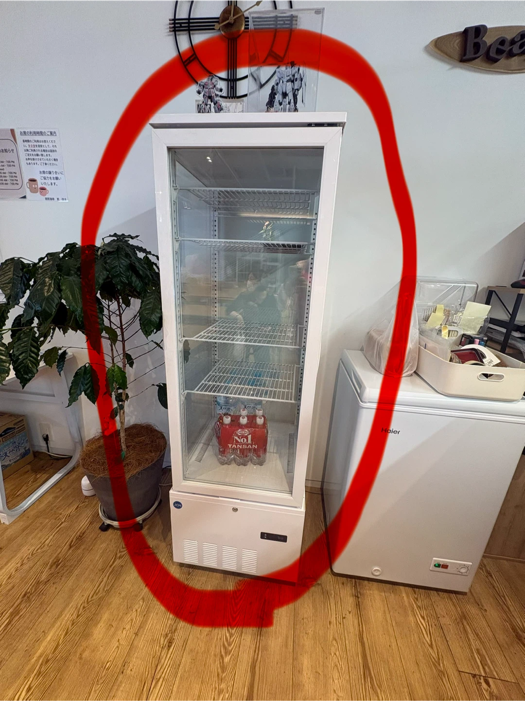 ジェーシーエム 4面ガラス冷蔵ショーケース JCMS-240