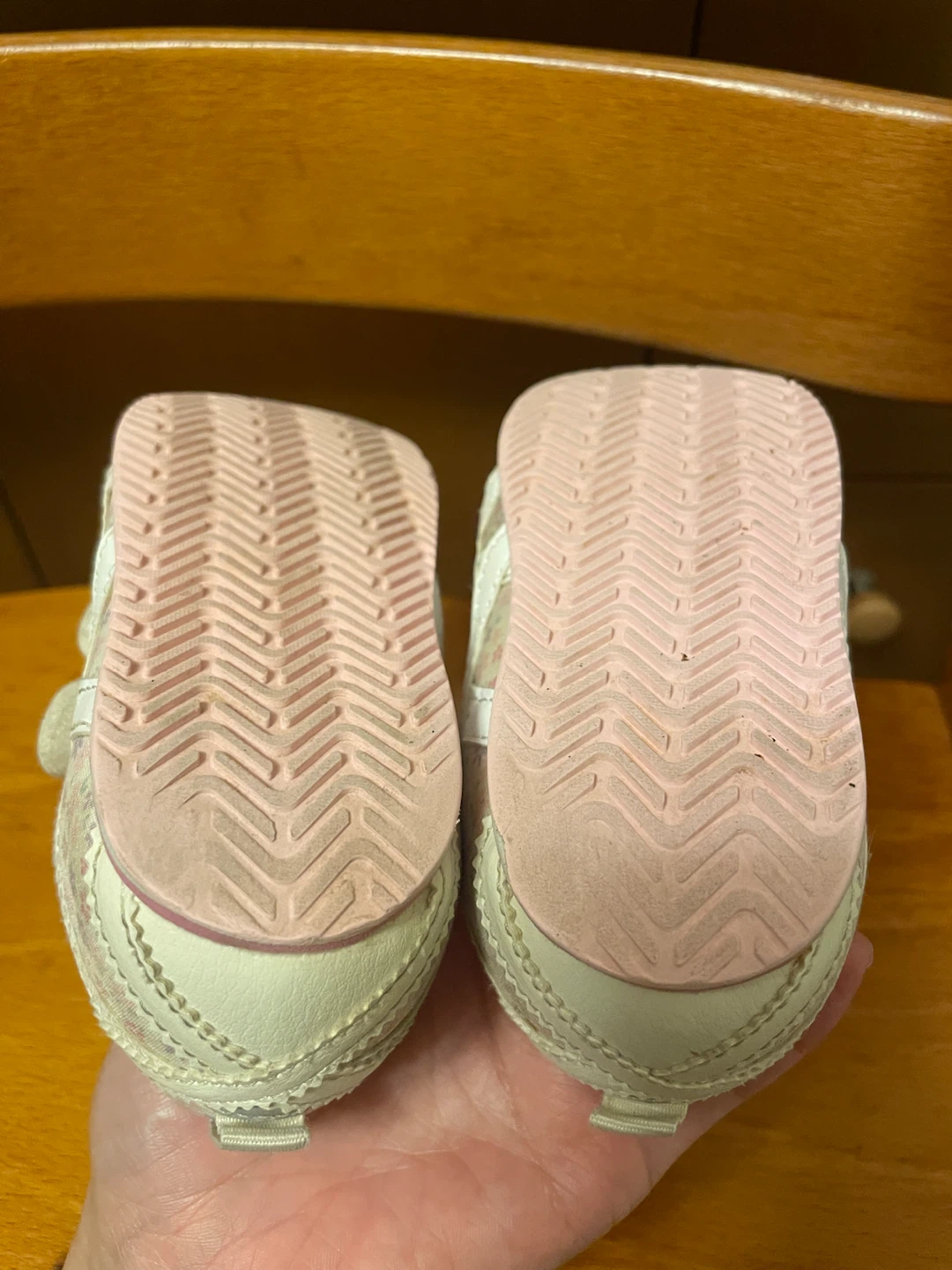 アシックス キッズ スニーカー 14cm 花柄の写真3枚目