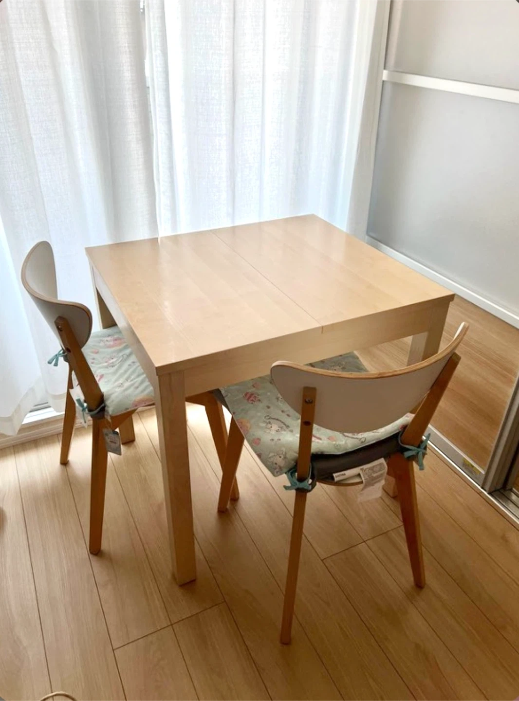 【引っ越しセール】IKEAテーブル+椅子2脚セット|¥9,000イケア ダイニングセット トランストランド ノールドミーラ