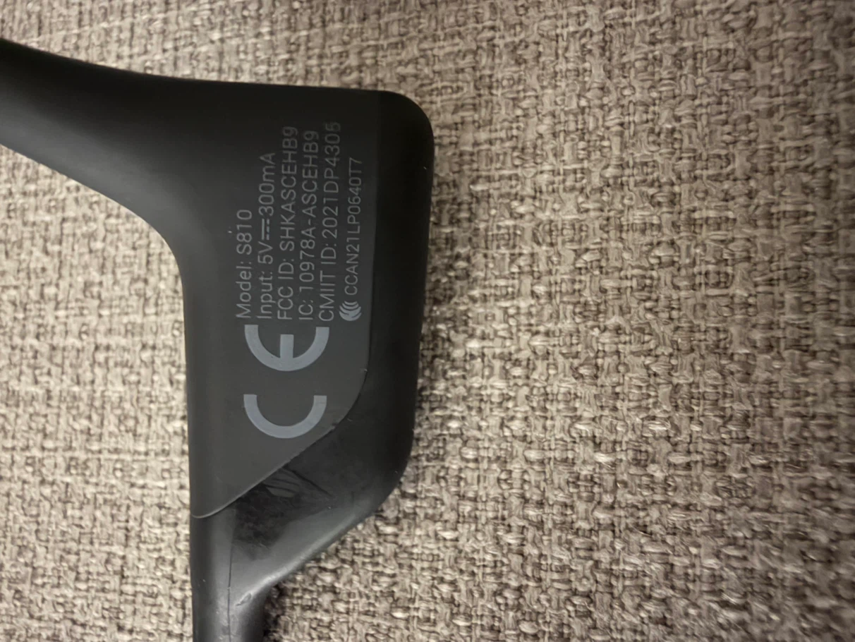 ショックス 骨伝導イヤホン S810 (Shokz OpenRun Pro (型號 S810))の写真3枚目
