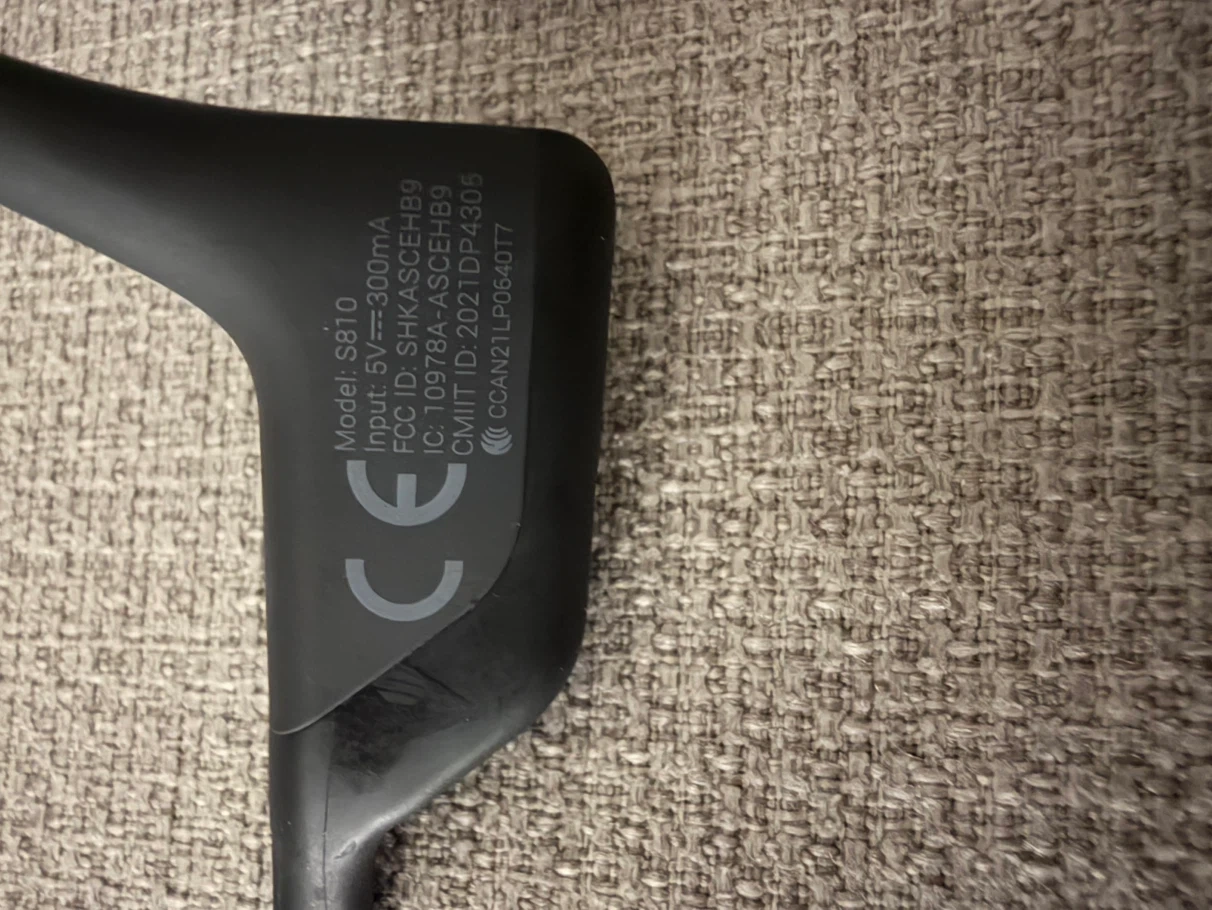 ショックス 骨伝導イヤホン S810 (Shokz OpenRun Pro (型號 S810))の写真3枚目