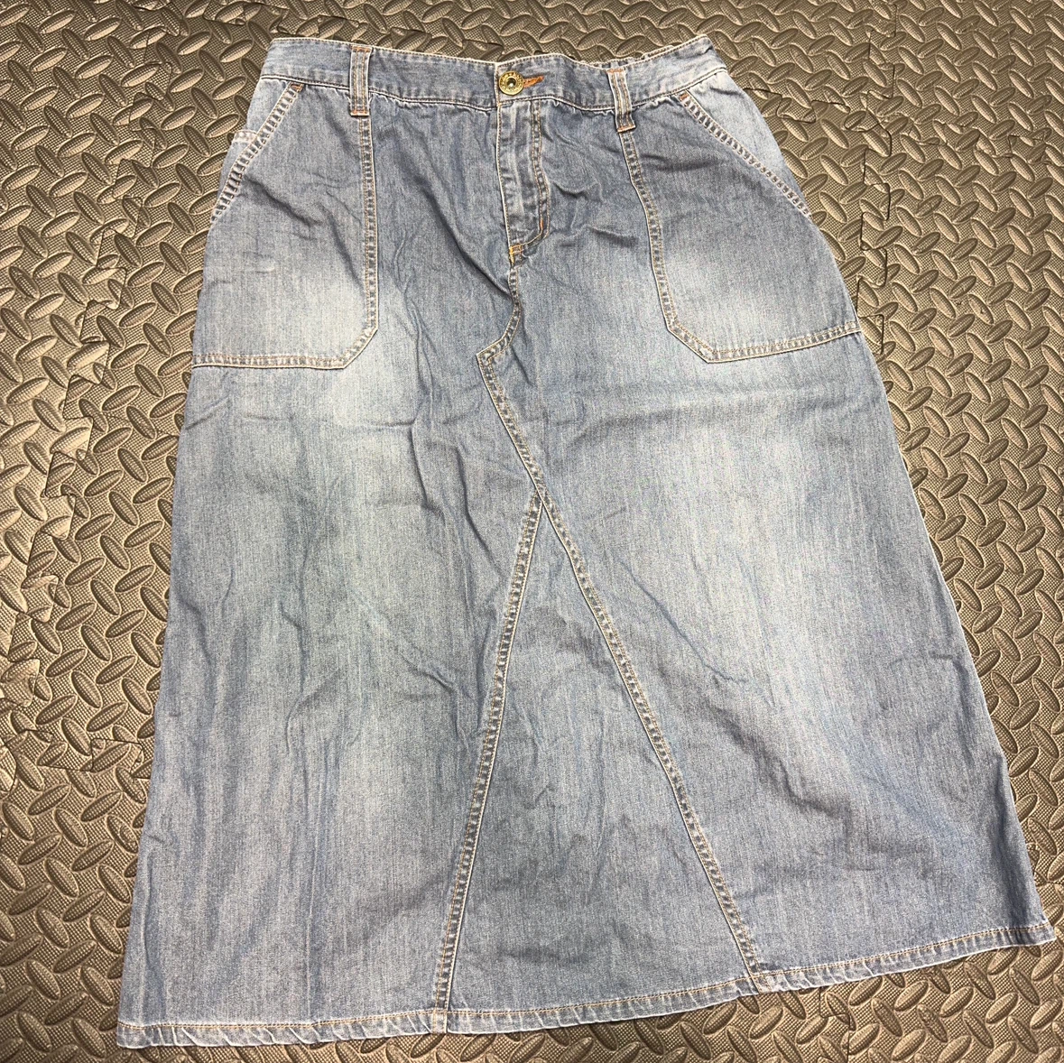 ピース デニムロングスカート Lサイズ