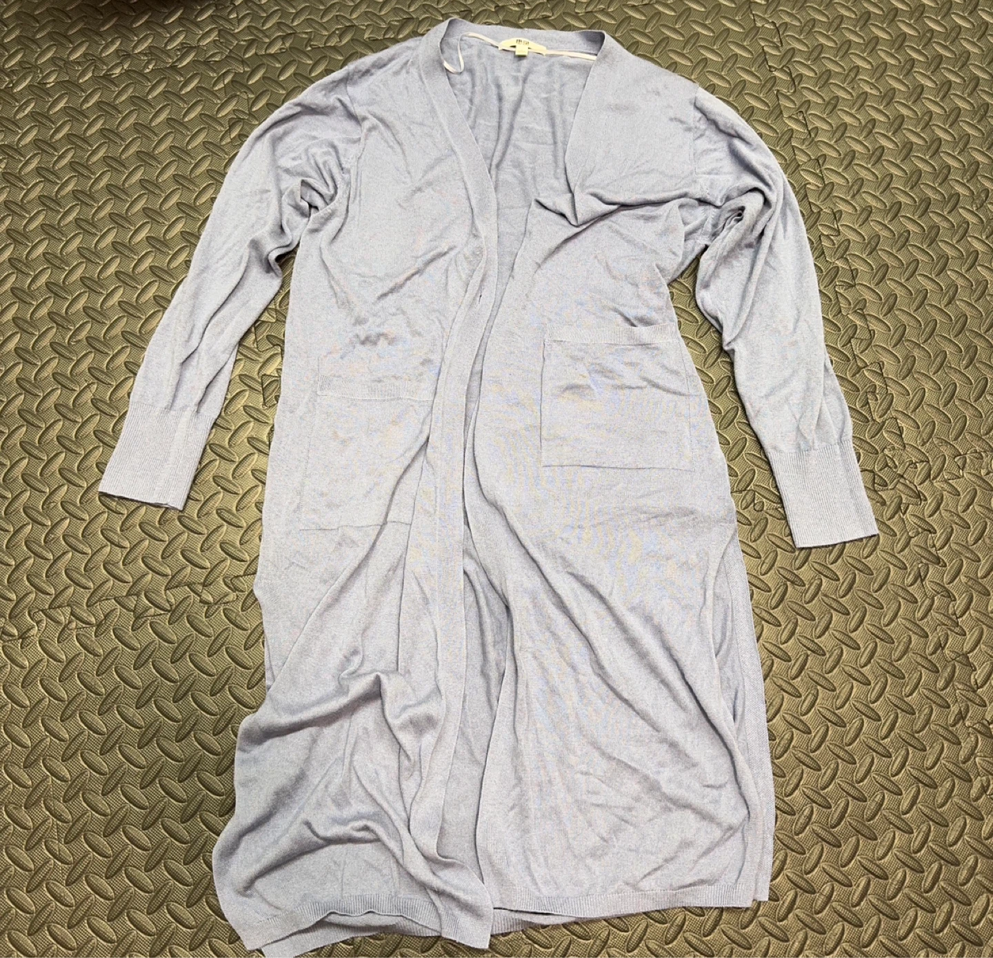 ユニクロ ロングカーディガン ブルー L