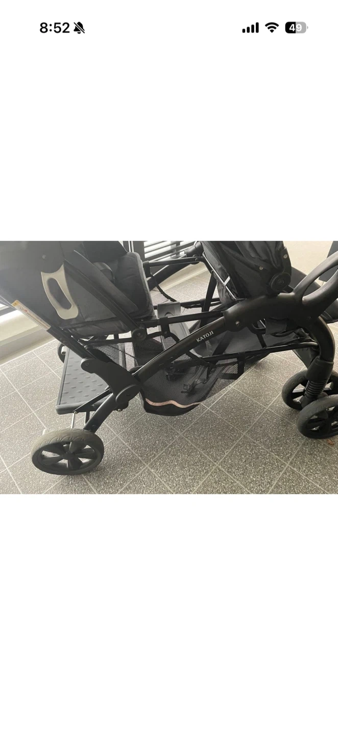 カトージ 2人乗りベビーカー ふたりでゴーDXの写真2枚目