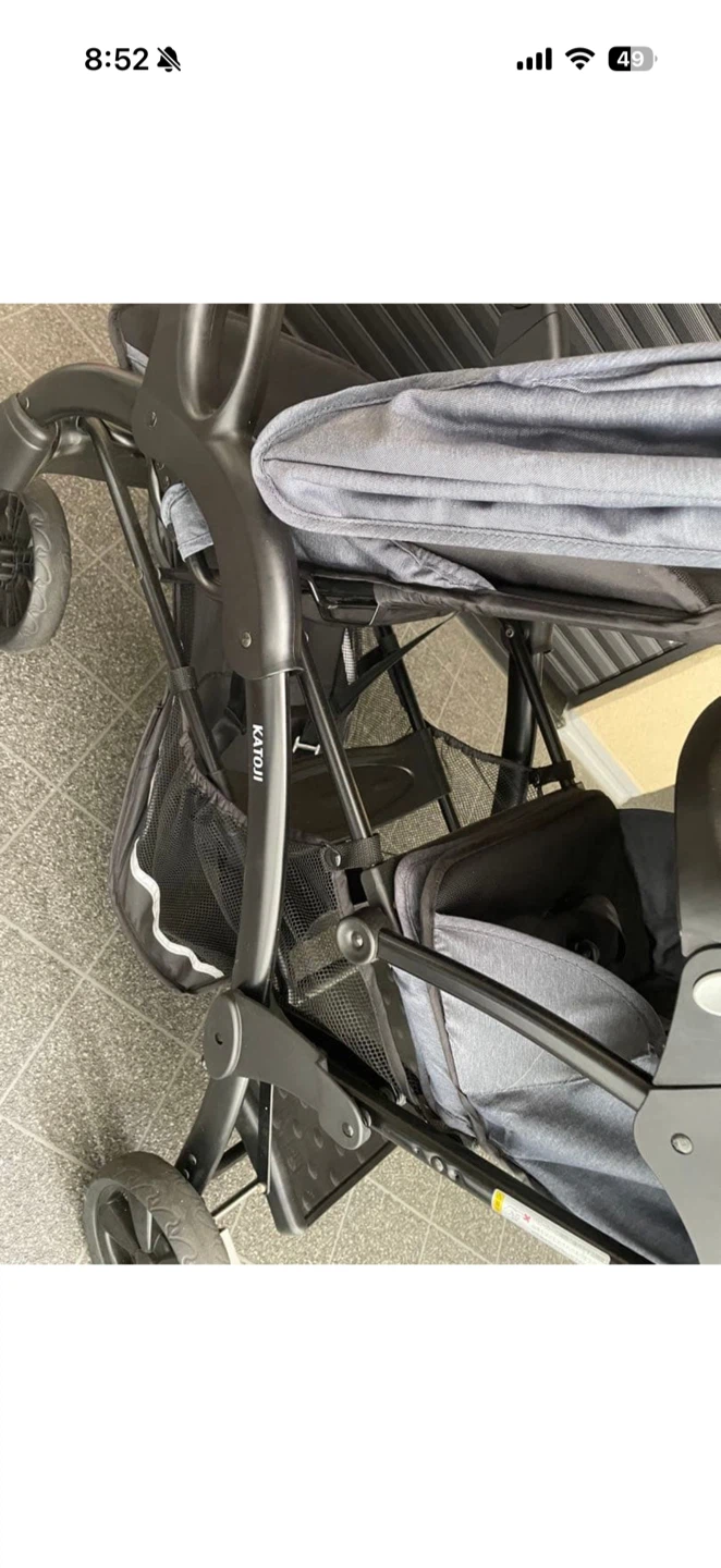 カトージ 2人乗りベビーカー　ふたりでゴーDXの写真4枚目