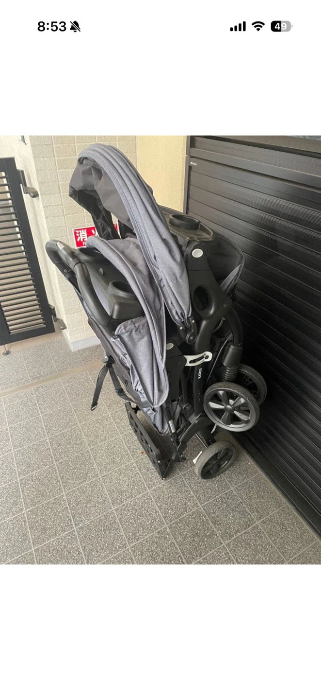 カトージ 2人乗りベビーカー　ふたりでゴーDXの写真6枚目