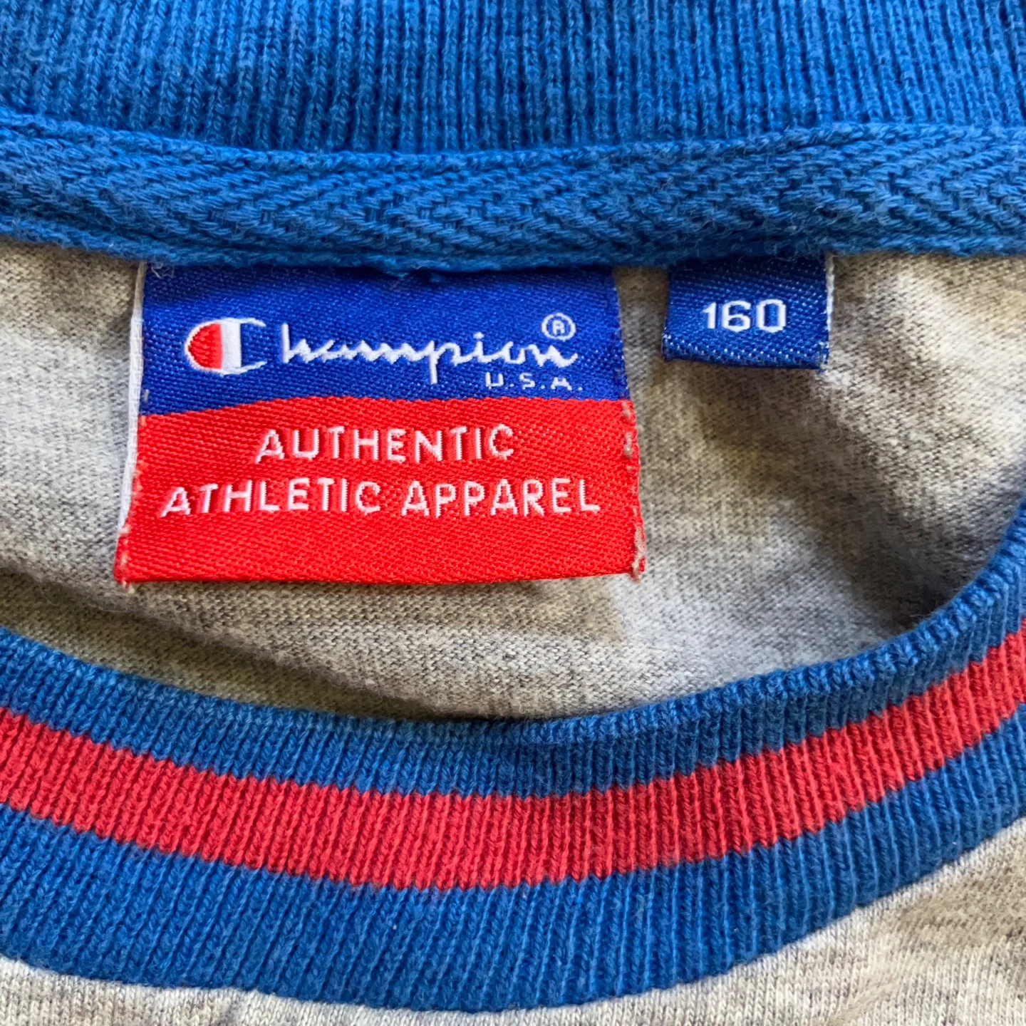 チャンピオン 長袖Tシャツ 160cm グレーの写真2枚目