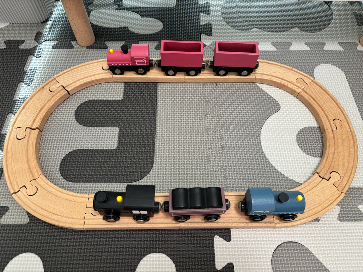 木製レール&電車