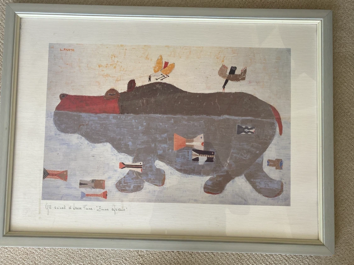 ラウラ・フィウメ 絵画 額装
