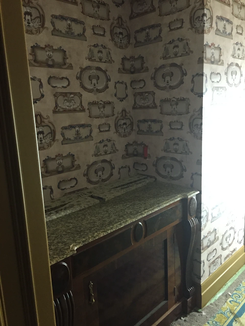 アクセントクロス貼り替えの写真2枚目