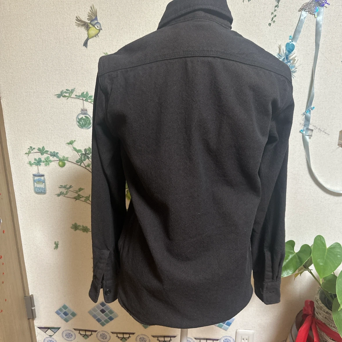 レトロピクス 長袖シャツ ブラックの写真4枚目