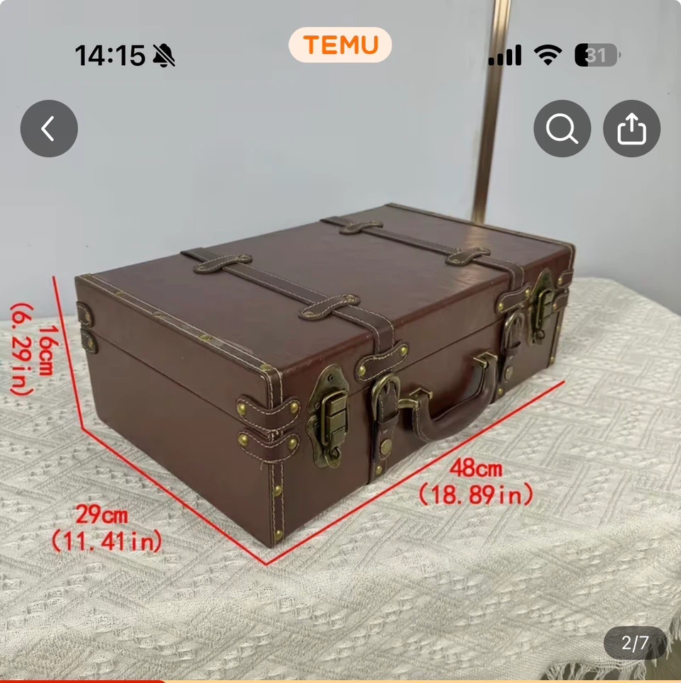 アンティーク風 トランクケース ブラウン譲ってください
