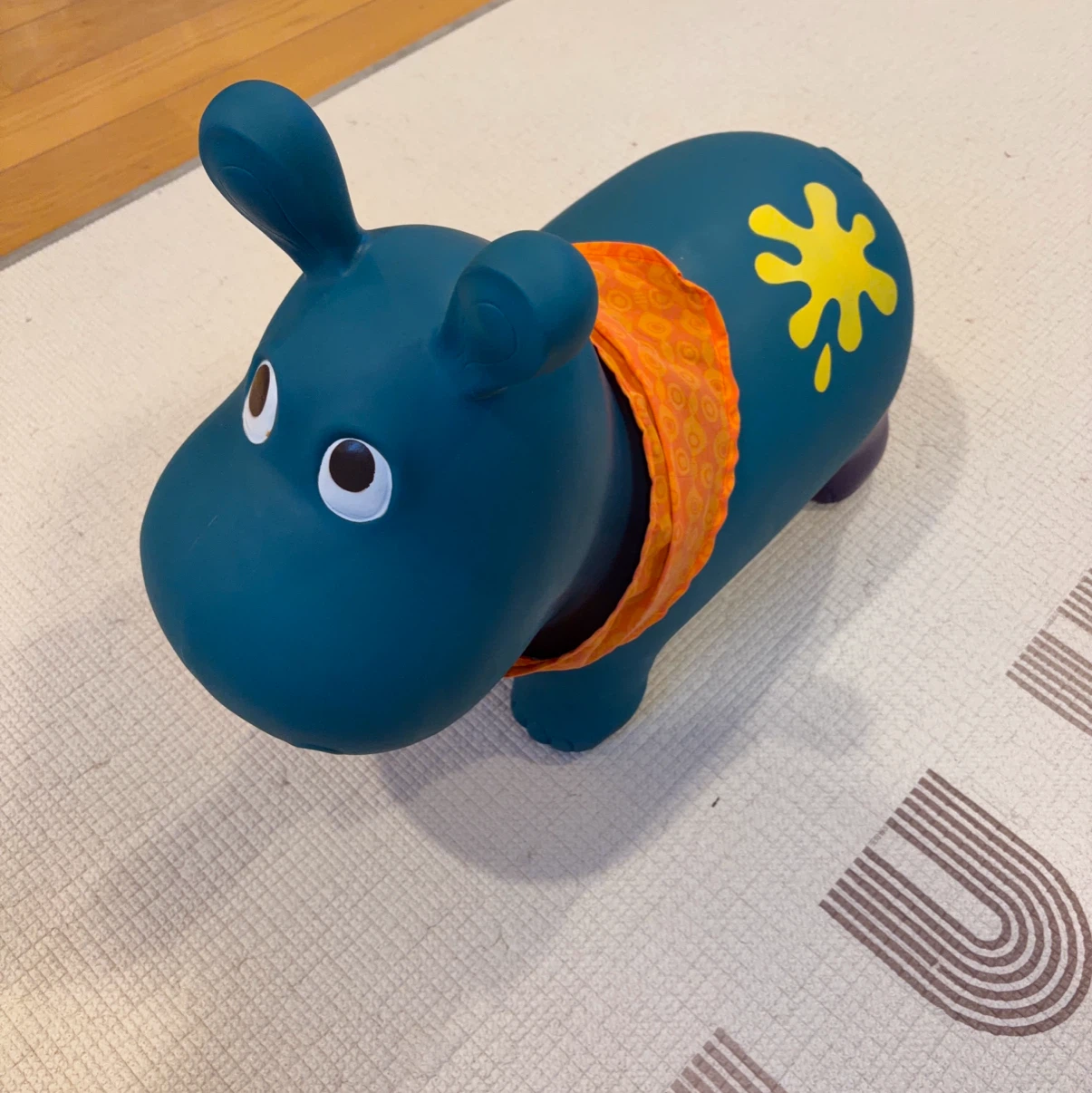 バタット(Battat) B.toys かばさんのライドオンホッパー 乗用玩具 青緑色