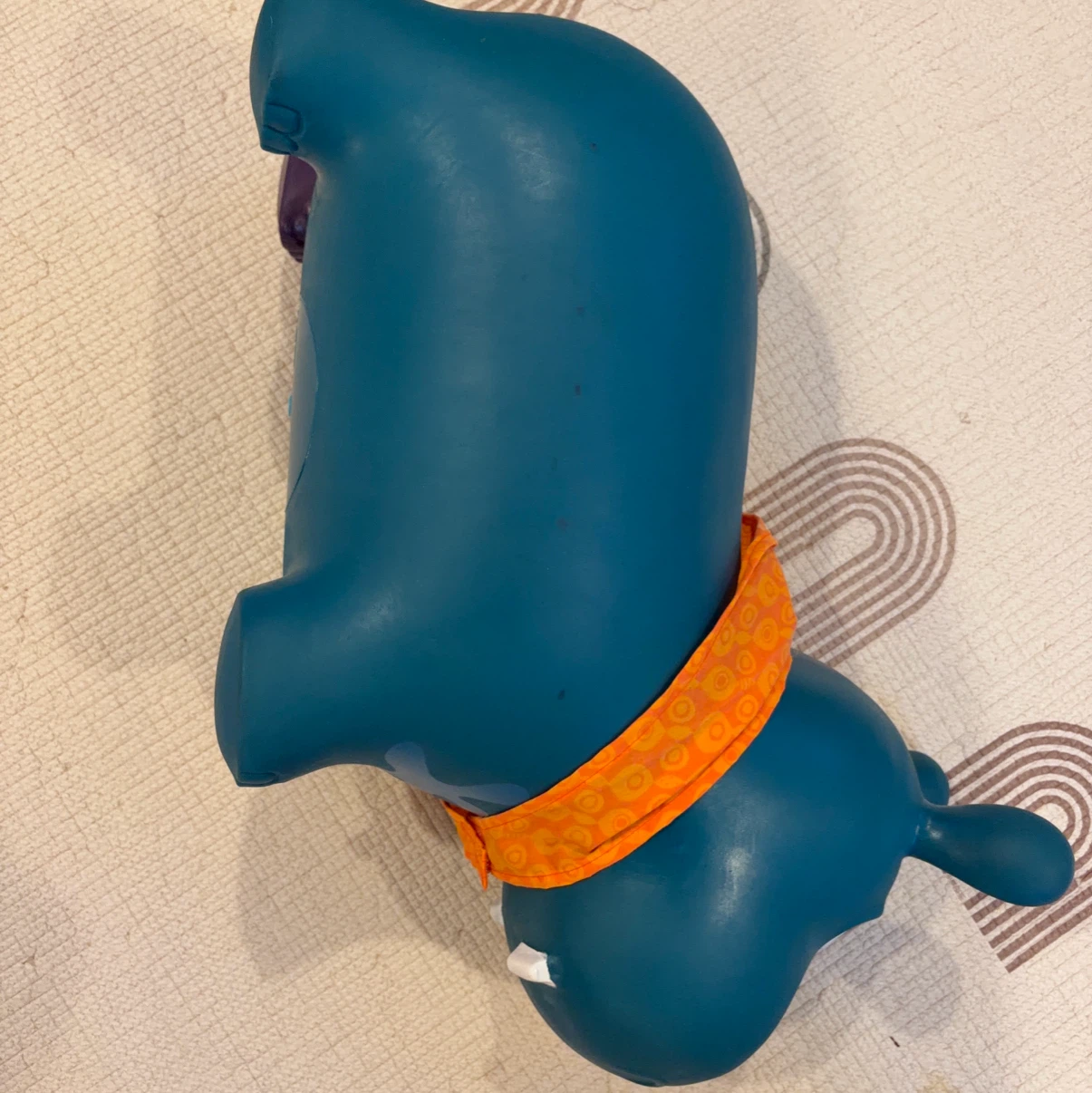 バタット(Battat) B.toys かばさんのライドオンホッパー 乗用玩具 青緑色の写真2枚目