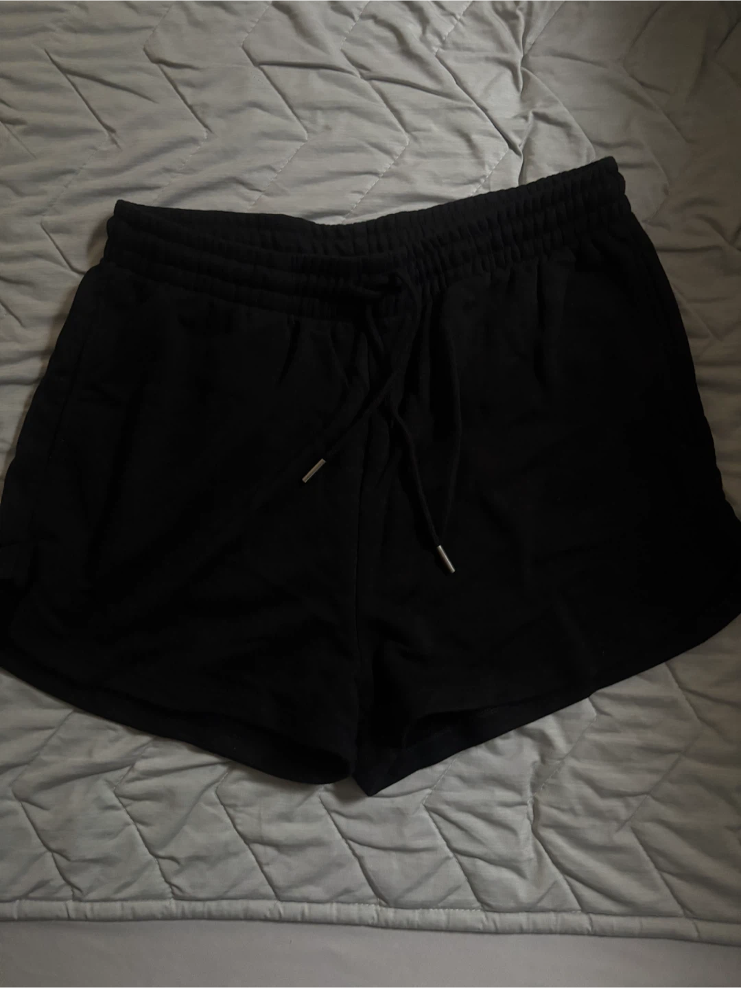 黒 ショートパンツ ウエストゴム