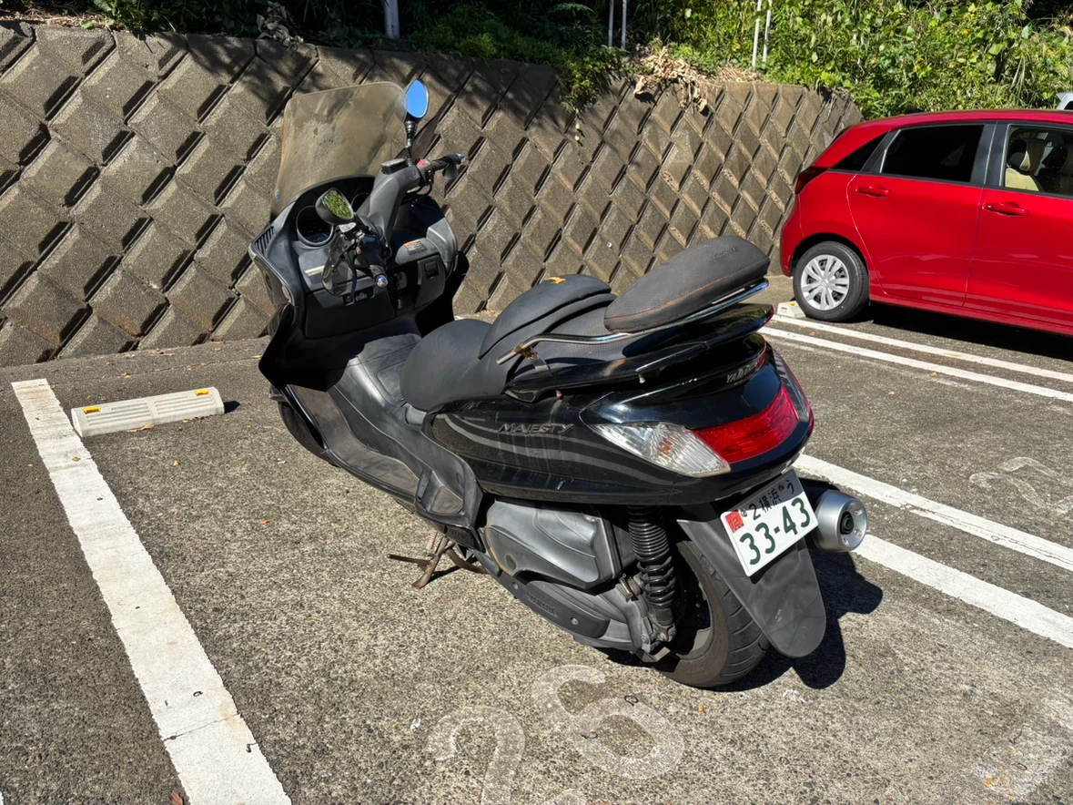 ヤマハ グランドマジェスティ250 SG15J 実働 自賠責加入したばかりの写真3枚目