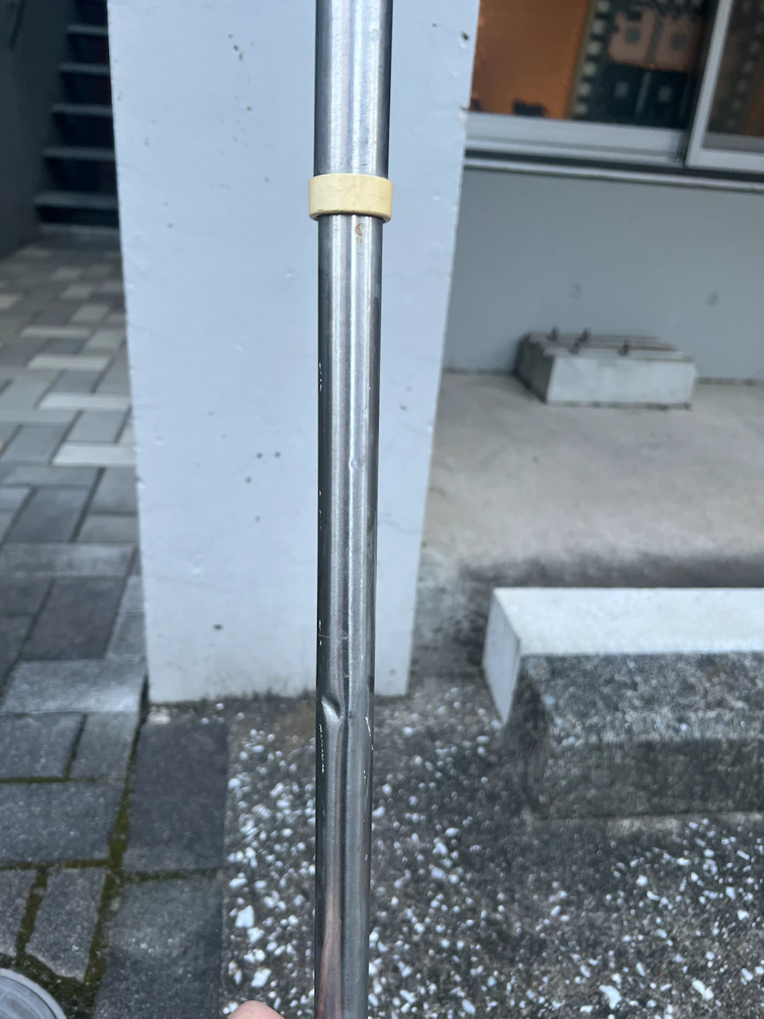 【0円】伸縮物干し竿 最長約250cm 最短約140cm ※使用感ありの写真3枚目