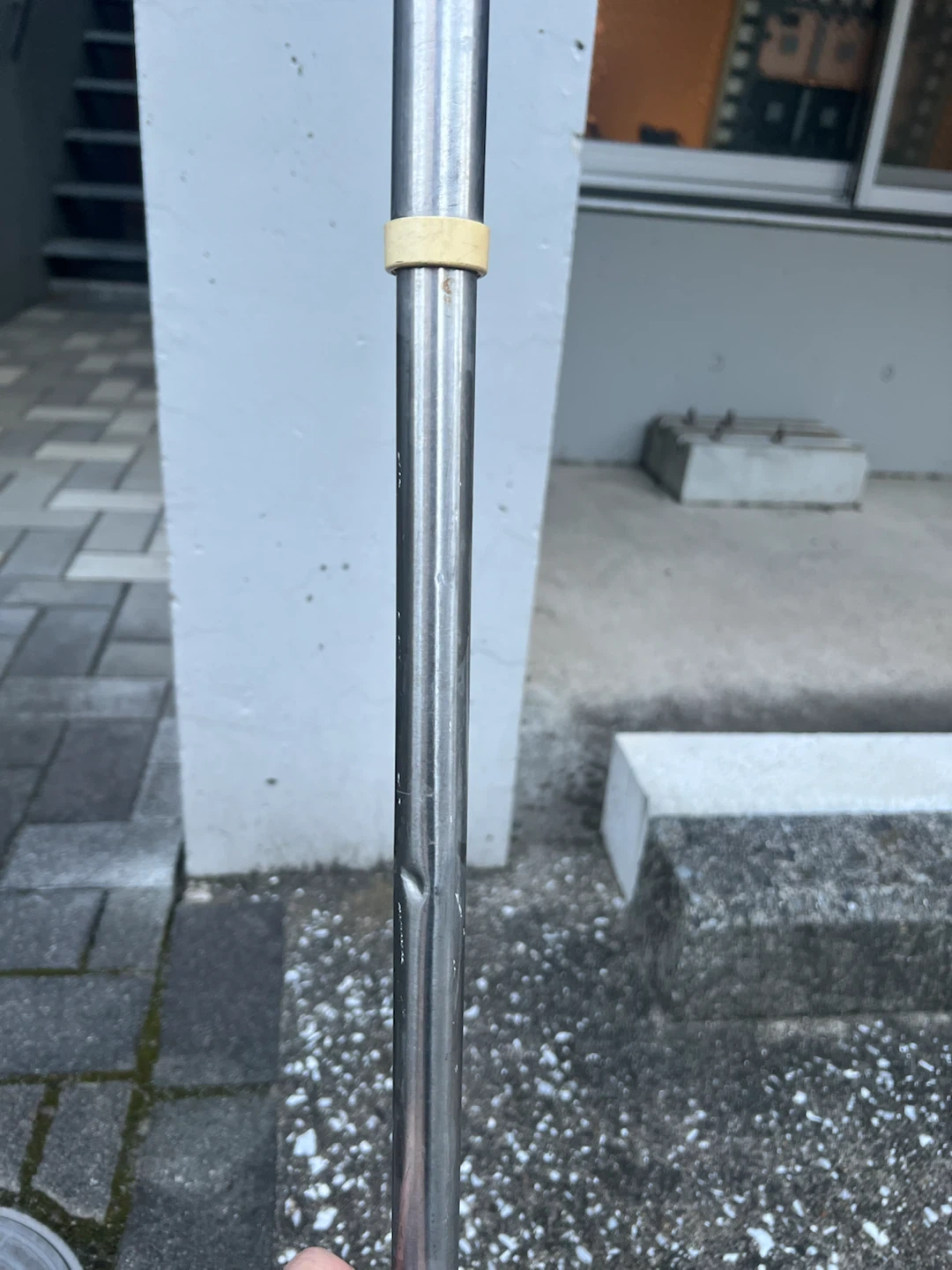 【0円】伸縮物干し竿 最長約250cm 最短約140cm ※使用感ありの写真3枚目