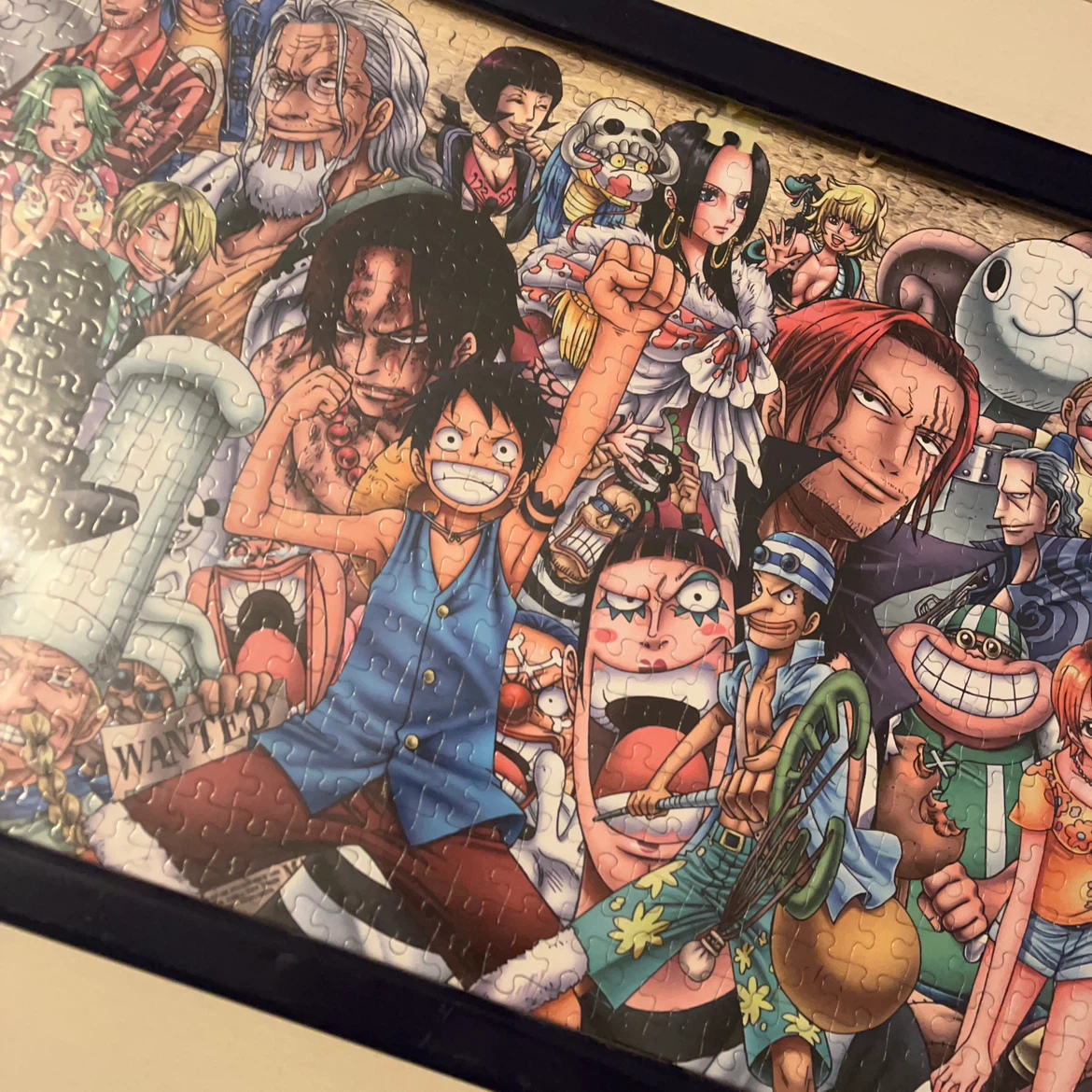 ワンピース ジグソーパズル 完成品 額縁付きの写真2枚目