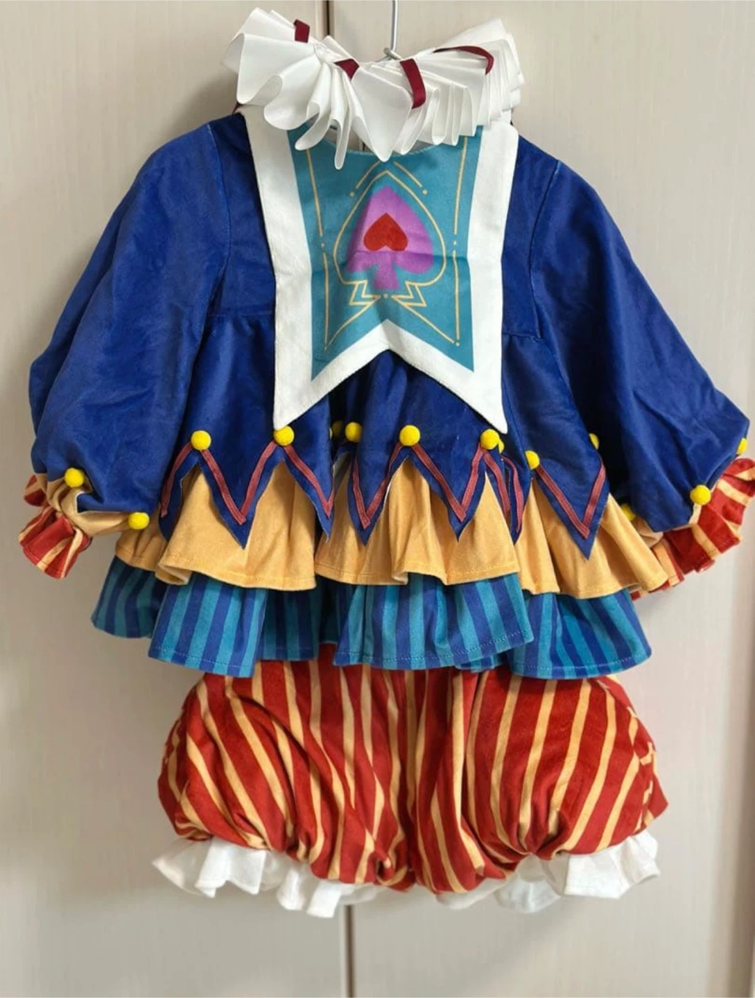 【ハンドメイド】キッズ仮装衣装 ピエロ 90サイズの写真2枚目