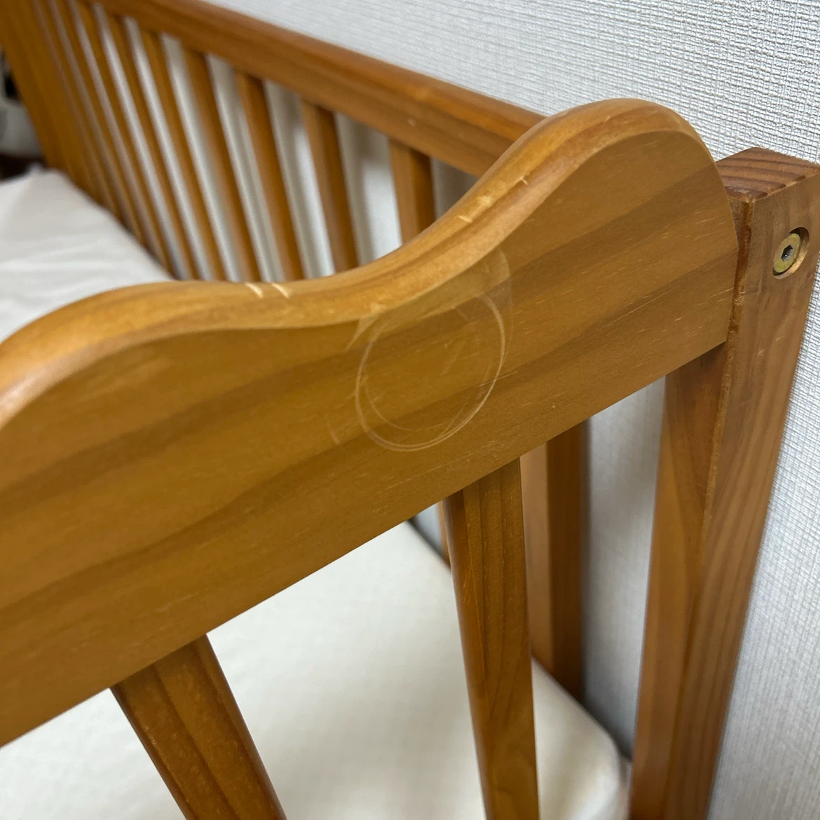 大和屋 yamatoya リアンベビーベッド　マットレス付きの写真4枚目