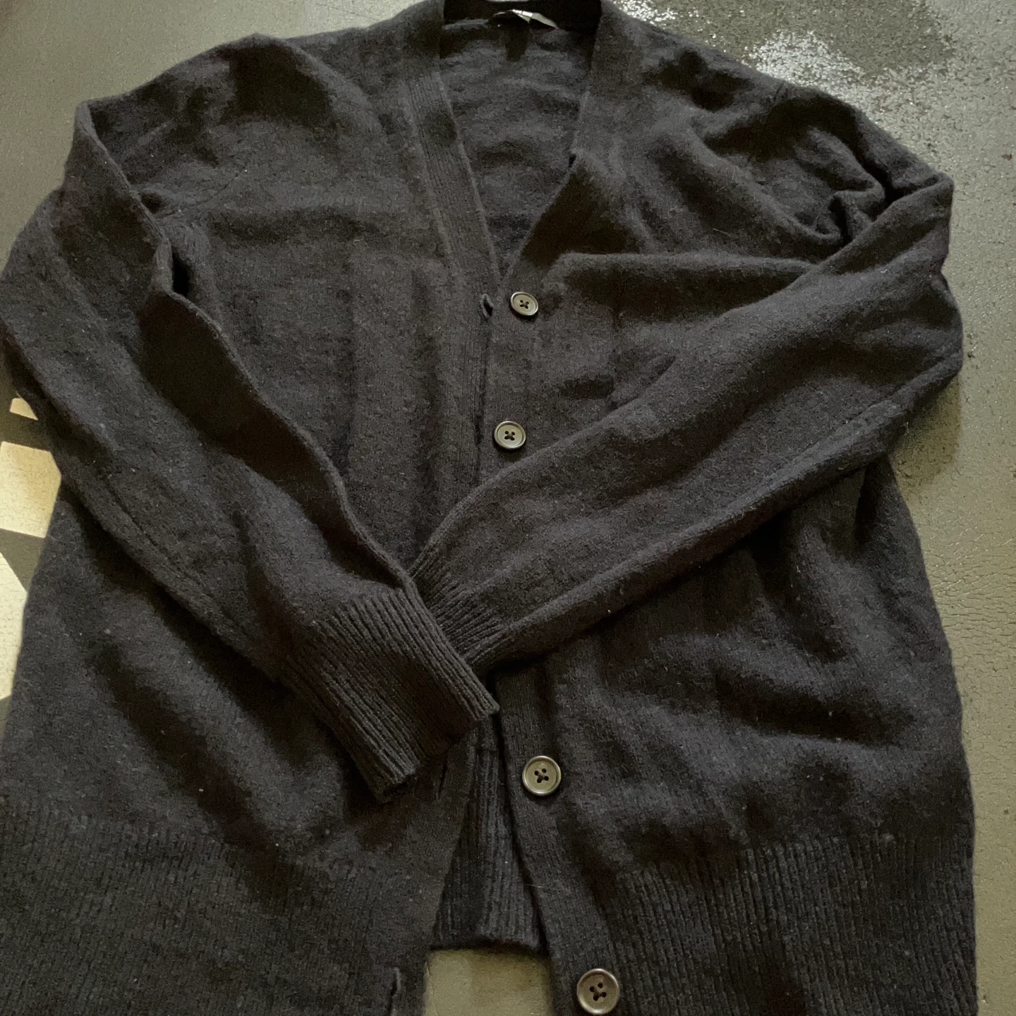 ユニクロ ウール カーディガン 紺XL美品