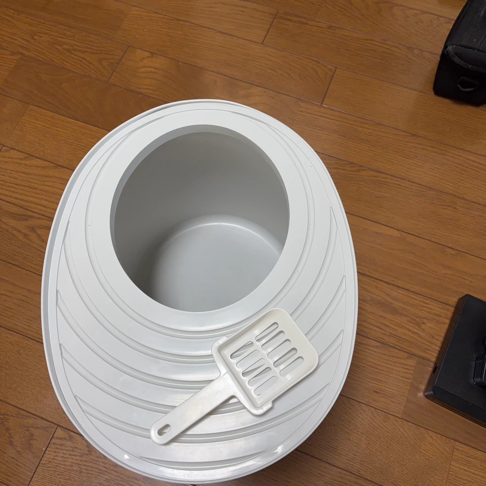 猫用トイレ スコップ付き ホワイト